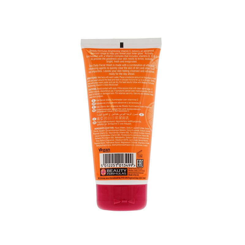 Beauty Formulas Brightening Vitamin C Daily Facial Wash (150ml)