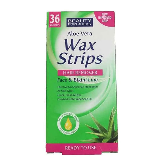Beauty Formulas Hair Removal Wax Strips - Face and Bikini Line