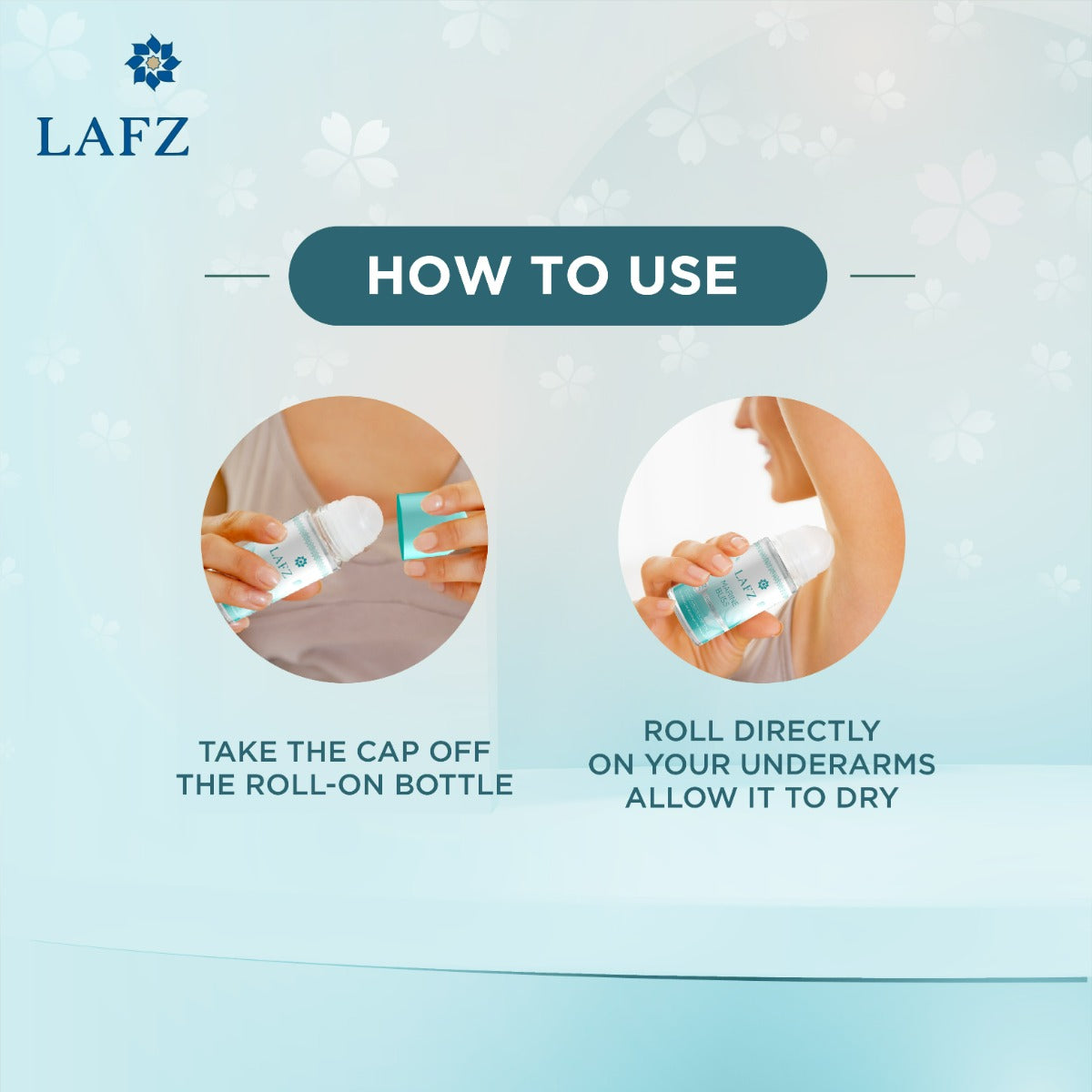 LAFZ No Alcohol Roll On Deodorant Marine Bliss for Women (50ml)