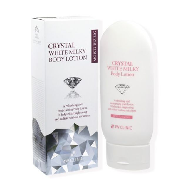 3W Clinic Crystal White Milky Body Lotion (150ml)