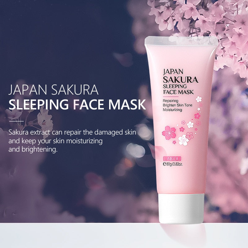 Laikou Sakura Sleeping Face Mask (80g)