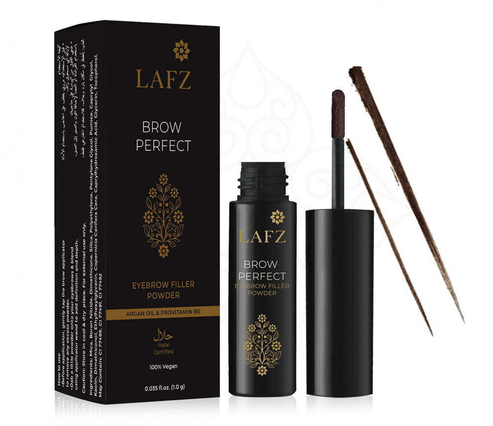 Lafz Halal Brow Perfect Eyebrow Filler Powder (1.0g)- 01 Natural Brown