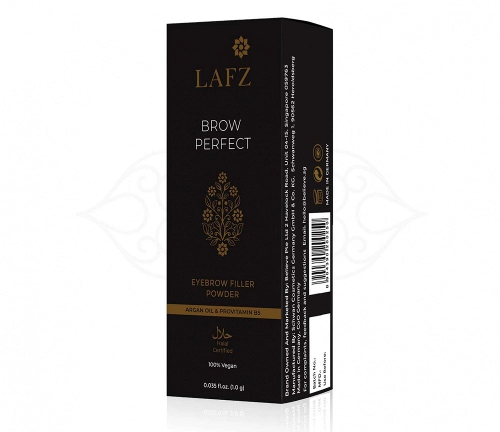 Lafz Halal Brow Perfect Eyebrow Filler Powder (1.0g)- 01 Natural Brown