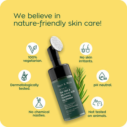 Zayn &amp; Myza Tea Tree and Salicylic Acid Foaming Face Wash For Men (100ml) - India