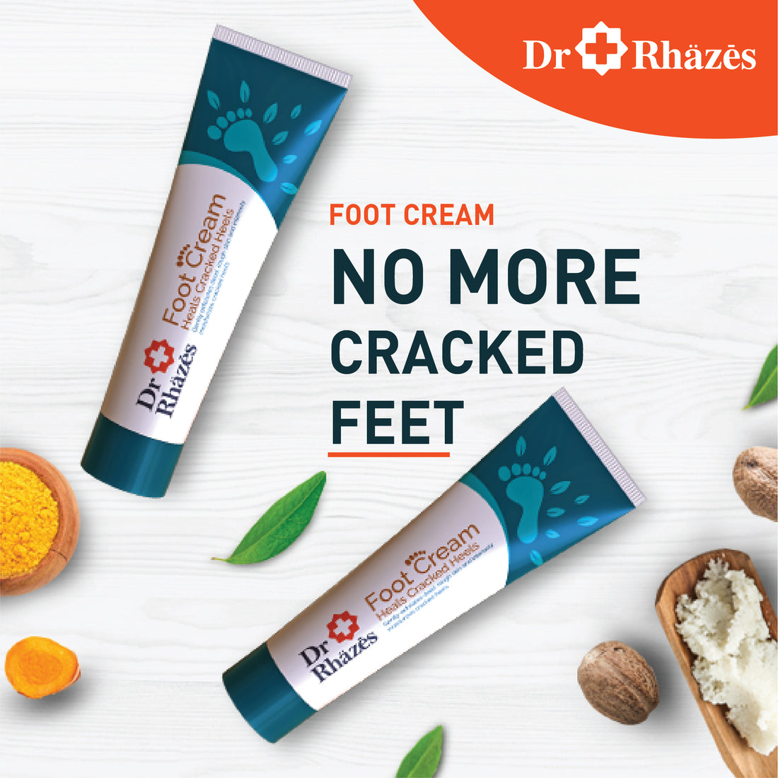 Dr Rhazes Foot Cream - Heals Cracked Heels (50g)