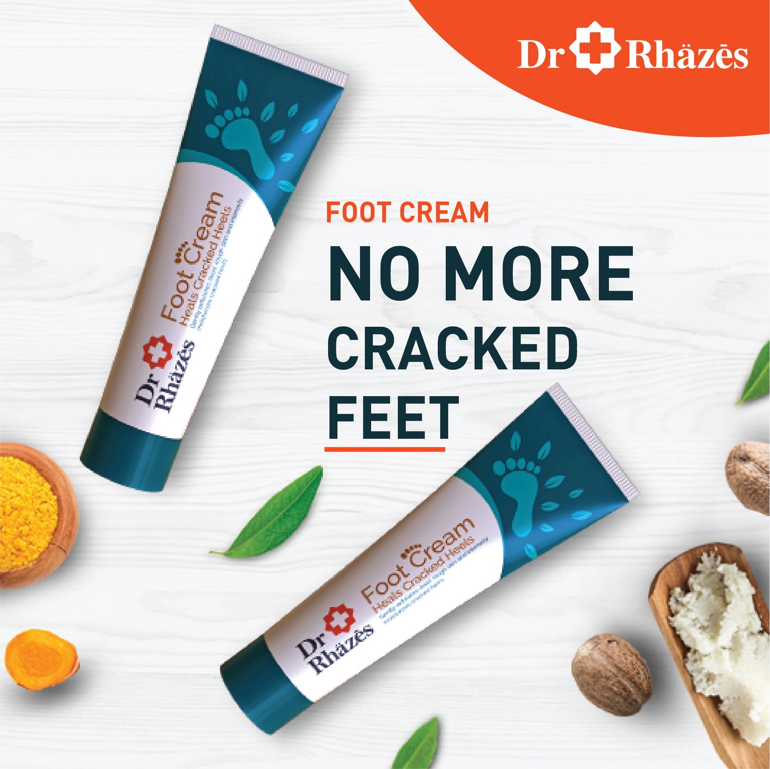 Dr Rhazes Foot Cream - Heals Cracked Heels (50g)