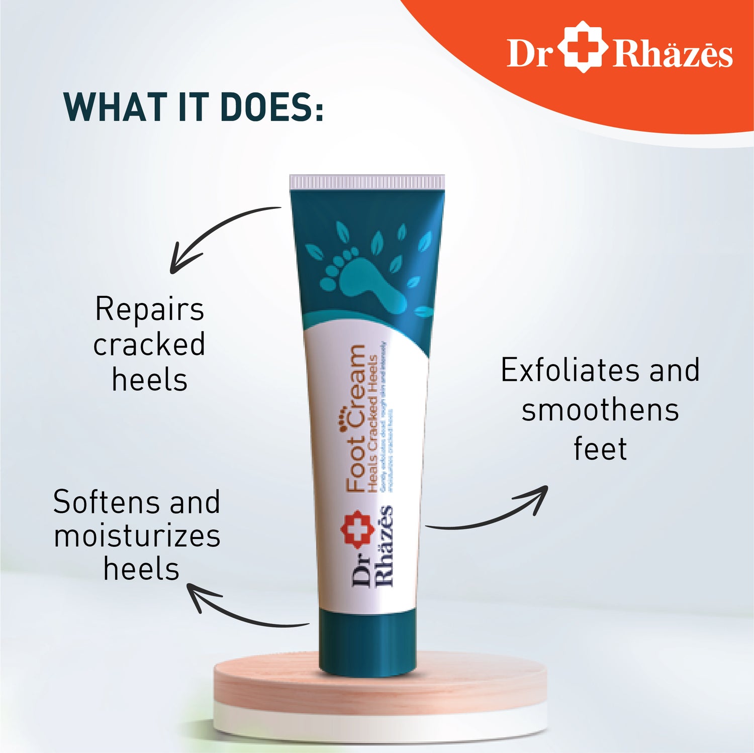 Dr Rhazes Foot Cream - Heals Cracked Heels (50g)