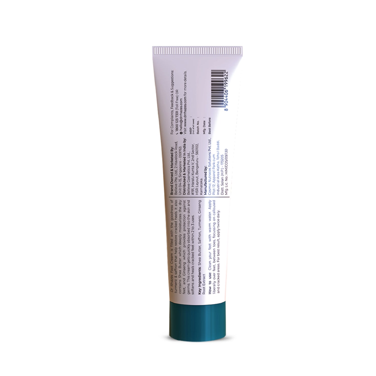 Dr Rhazes Foot Cream - Heals Cracked Heels (50g)