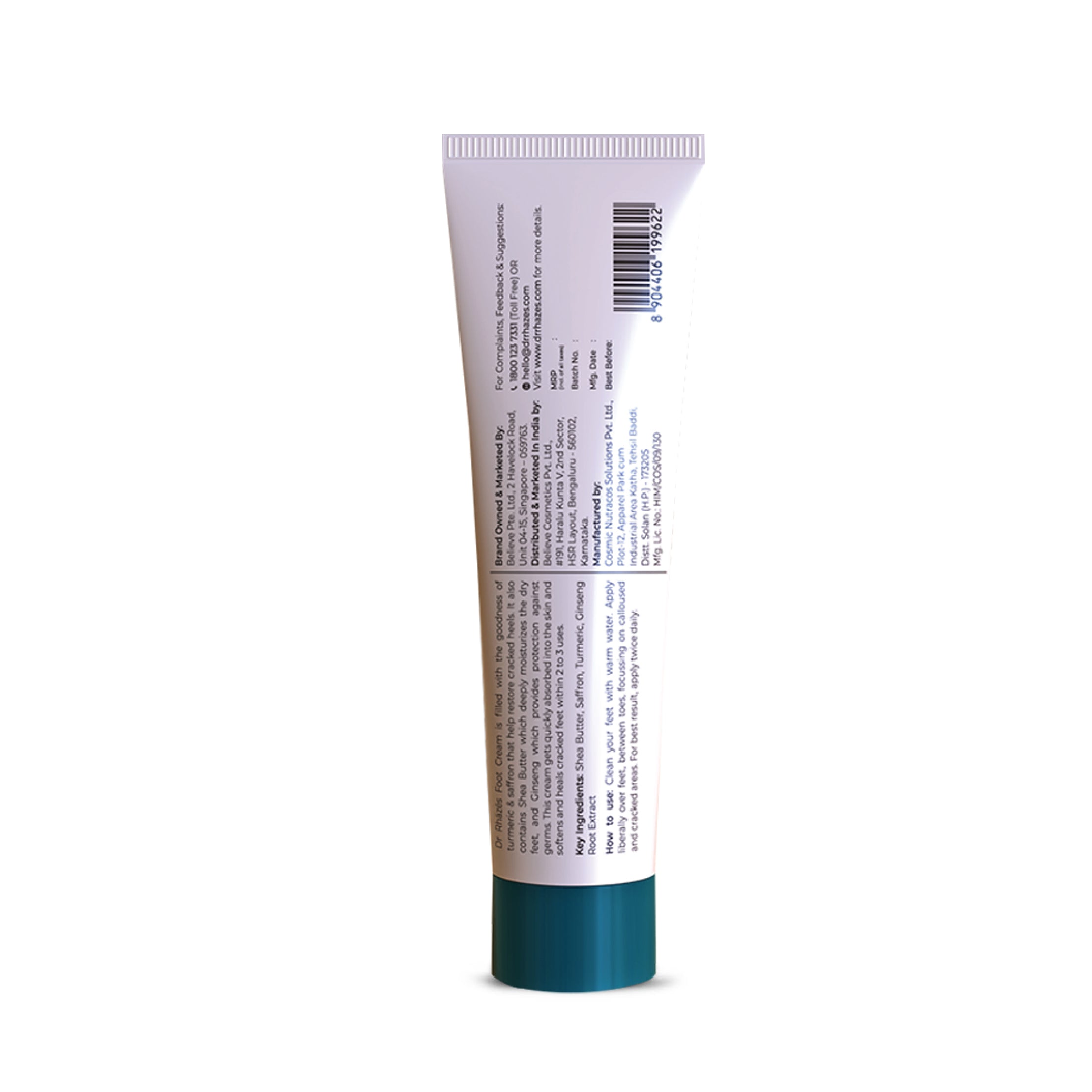 Dr Rhazes Foot Cream - Heals Cracked Heels (50g)