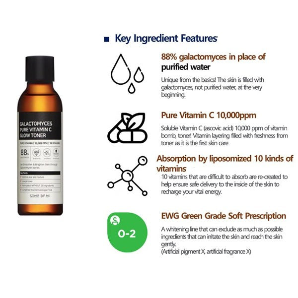 Some By Mi Galactomyces Pure Vitamin C Glow Toner (200ml)