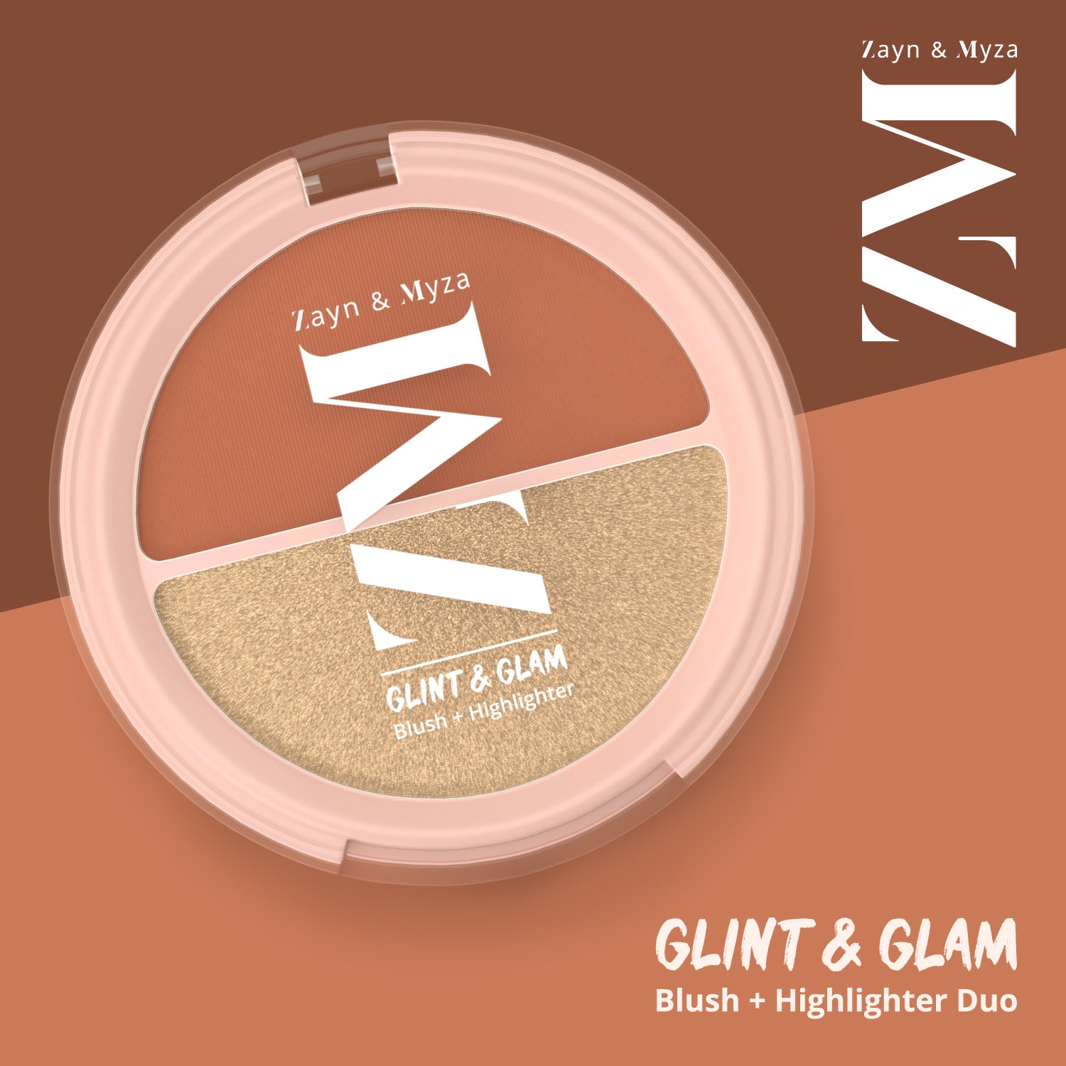 Zayn &amp; Myza GLINT &amp; GLAM - Blush + Highlighter (8g)