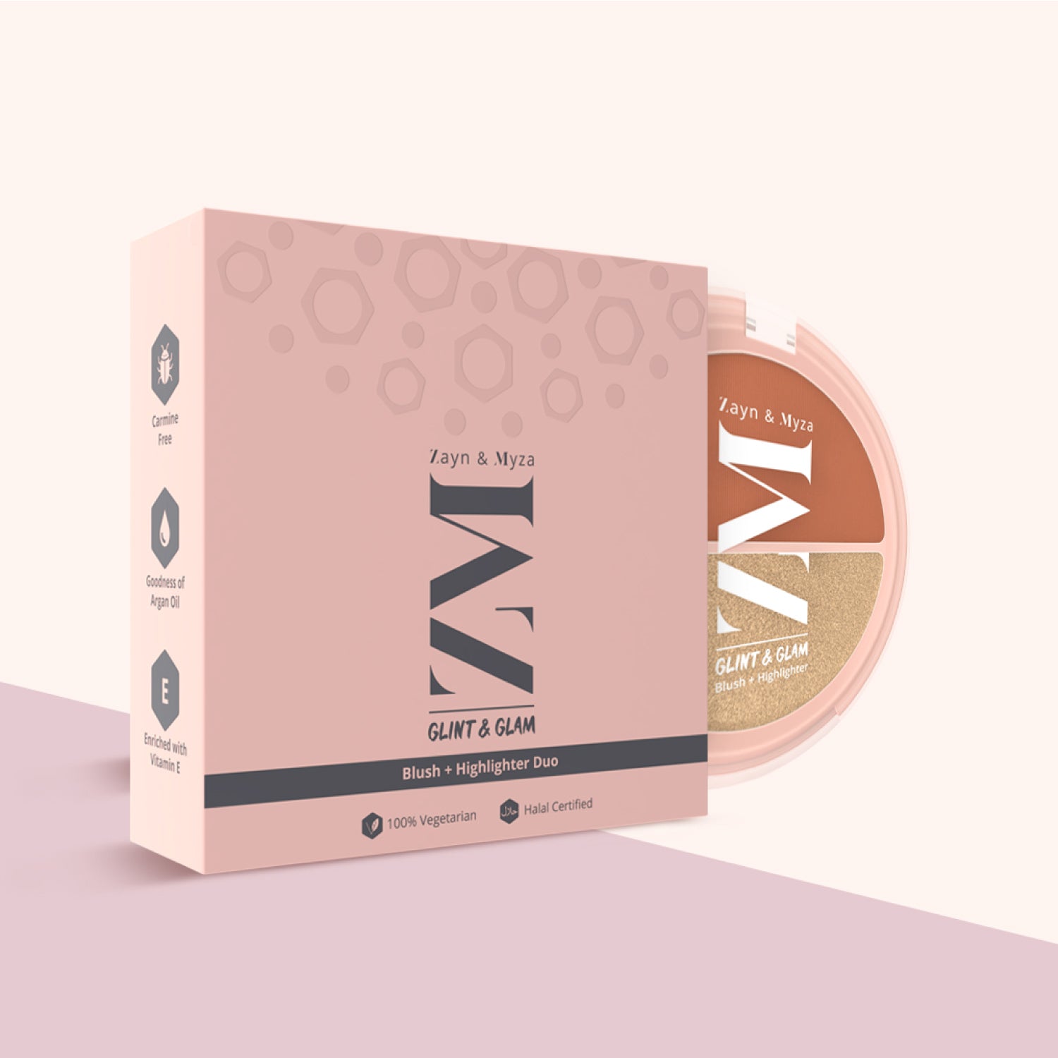 Zayn &amp; Myza GLINT &amp; GLAM - Blush + Highlighter (8g)