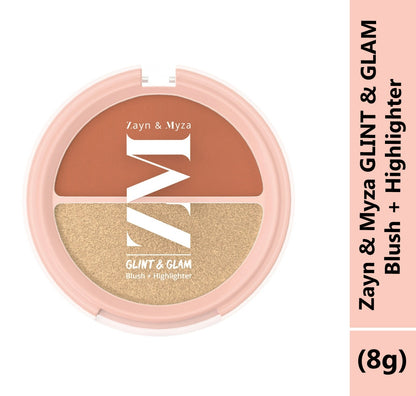 Zayn &amp; Myza GLINT &amp; GLAM - Blush + Highlighter (8g)