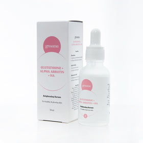 Groome Glutathione + Alpha Arbutin + HA Brightening Serum (30ml)