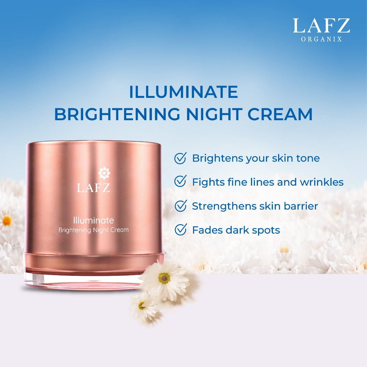 LAFZ Organix Illuminate Brightening Night Cream (50gm)
