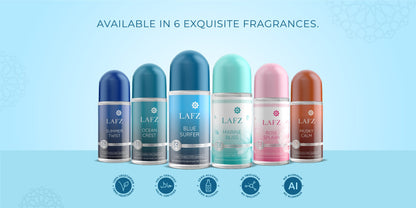 LAFZ No Alcohol Roll On Deodorant Blue Surfer for Men (50ml)
