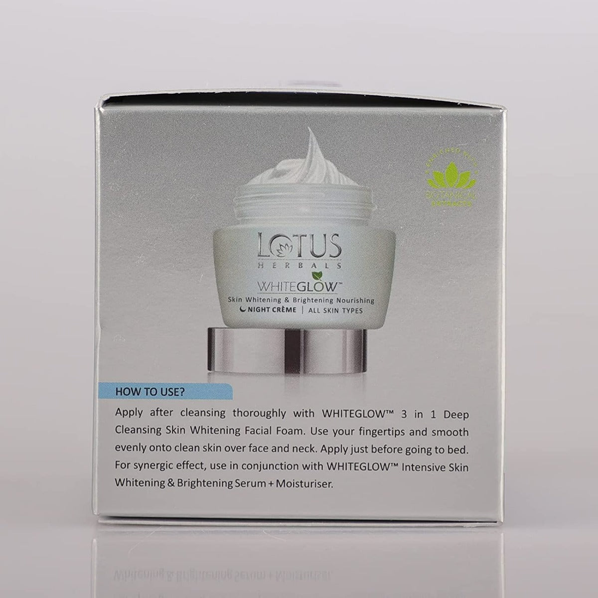 Lotus Herbals White Glow Skin Whitening and Brightening Nourishing Night Creme (40gm)