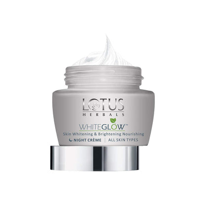 Lotus Herbals White Glow Skin Whitening and Brightening Nourishing Night Creme (40gm)