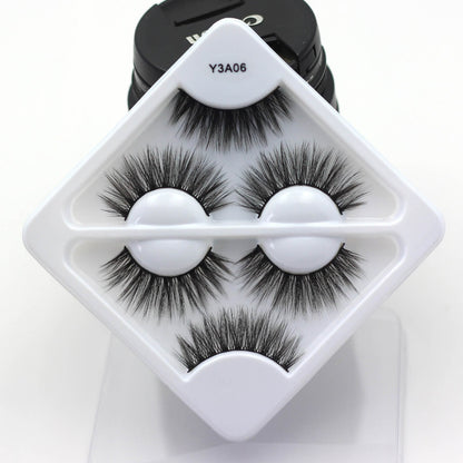 MAANGE 3 Pair 3D Eyelashes - Y3A06