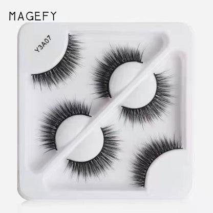 MAANGE 3 Pair 3D Eyelashes - Y3A07