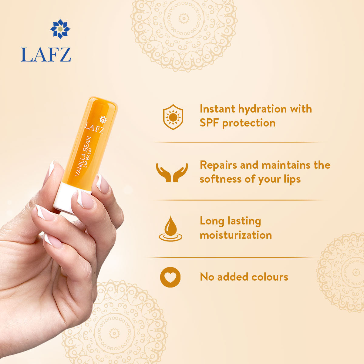 Lafz Moisturizing Lip Balm (4.5g) - Vanilla Bean