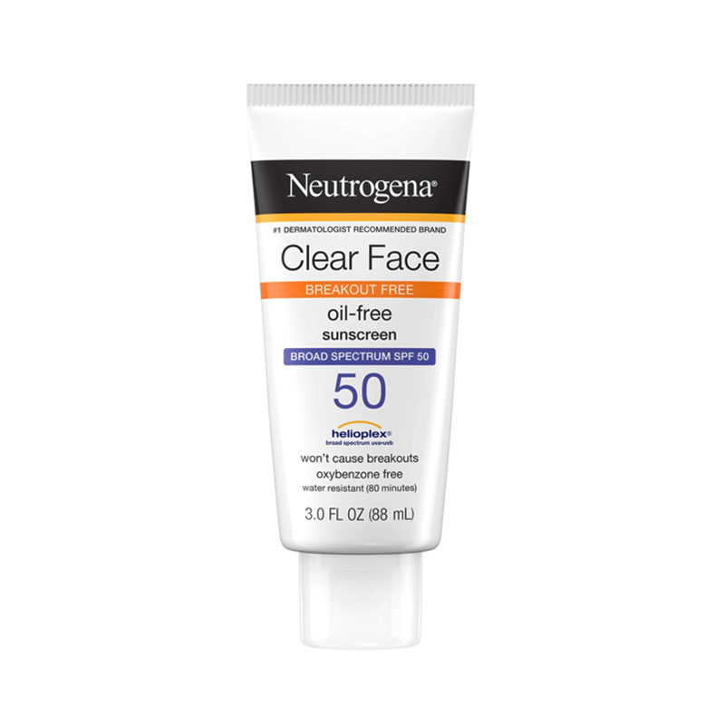 Neutrogena Clear Face Oil-Free Sunscreen SPF50 (88ml)
