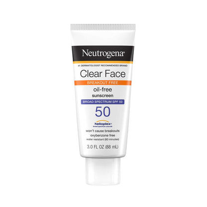 Neutrogena Clear Face Oil-Free Sunscreen SPF50 (88ml)
