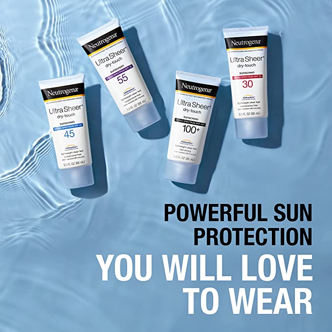 Neutrogena Ultra Sheer Dry-Touch Sunscreen Broad Spectrum SPF 55 (88ml)