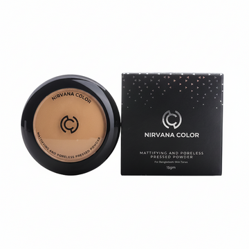 Nirvana Color Mattifying And Poreless Pressed Powder (15g)