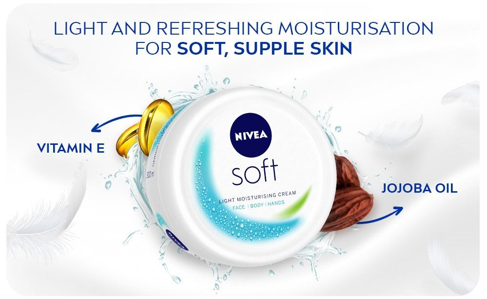 Nivea Soft Jar Moisturizing Cream (100ml)