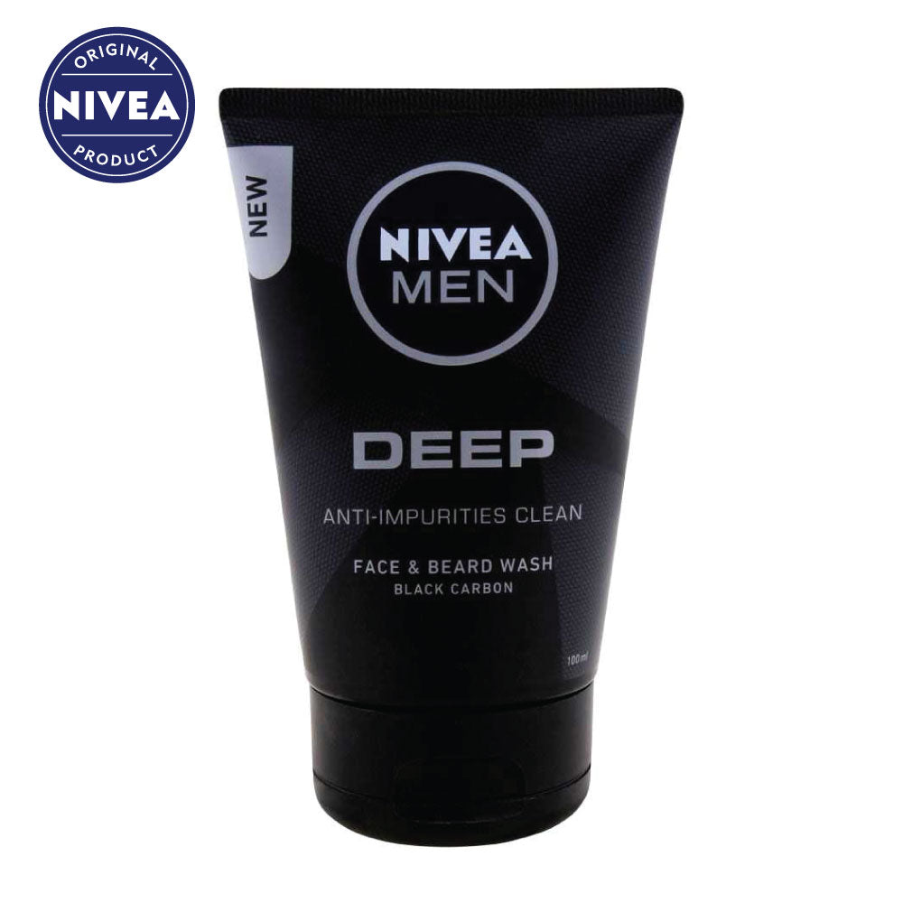 Nivea Men Deep Anti-Impurities Clean Face and Beard Wash (100ml)