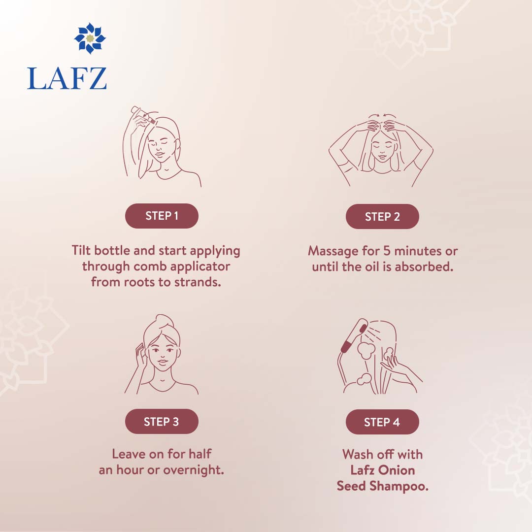 Lafz Essential Onion And Black Seed Hair Oil