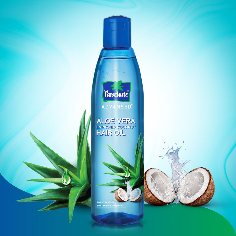 Parachute Hair Oil Advansed Aloe Vera Enriched Coconut 250ml Double Pack (FREE Aloe Vera Facewash - OIL CONTROL - 50gm)