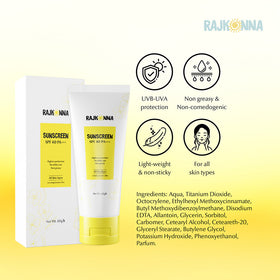 Rajkonna Sunscreen SPF 40 PA+++ (60gm)