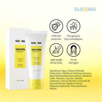 Rajkonna Sunscreen SPF 40 PA+++ (60gm)