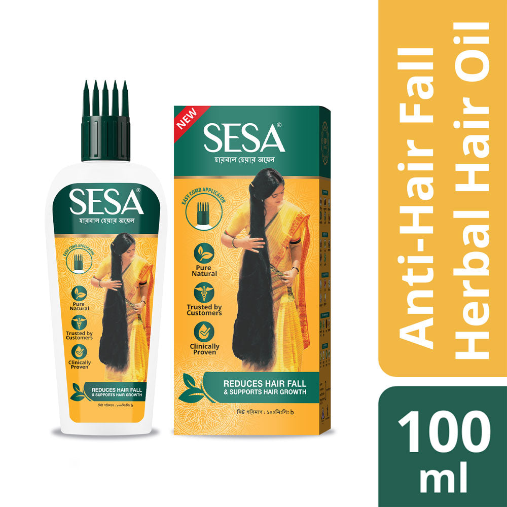 SESA Herbal Hair Oil 100ml and (FREE Anti-Hair Fall Shampoo 50ml)