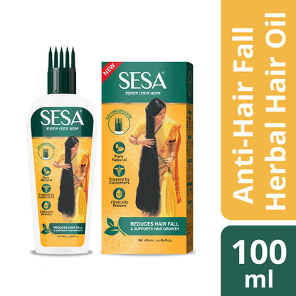 SESA Herbal Hair Oil 100ml and (FREE Anti-Hair Fall Shampoo 50ml)