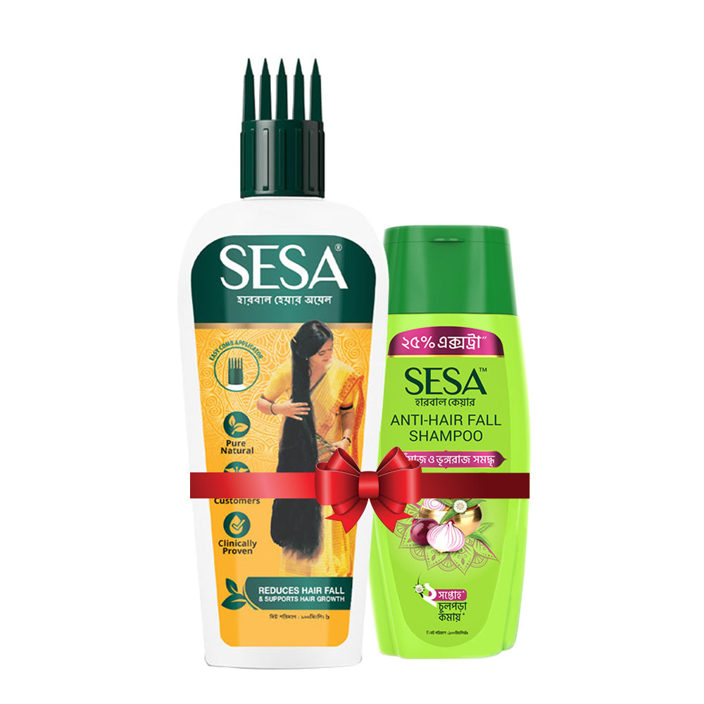 SESA Herbal Hair Oil 100ml and (FREE Anti-Hair Fall Shampoo 50ml)