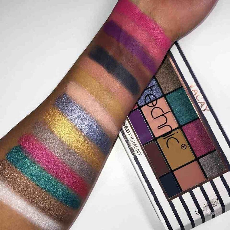 Technic Pressed Pigment Eyeshadow Palette - Vacay (22.5gm)