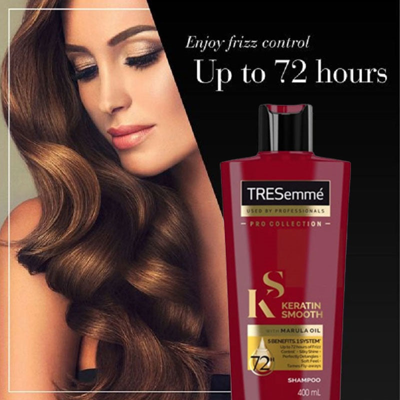 Tresemme Pro Collection Keratin Smooth With Marula Oil Shampoo (400ml)