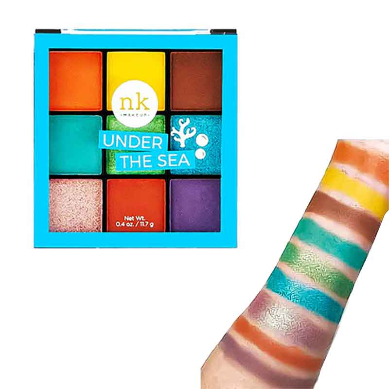 Nicka K Nine Color Eyeshadow Palette (11.7g) - Under The Sea