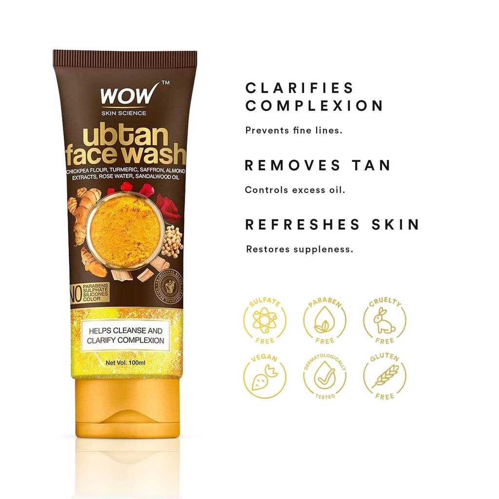 Wow Skin Science Ubtan Face Wash (100ml)