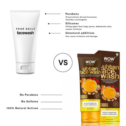 Wow Skin Science Ubtan Face Wash (100ml)
