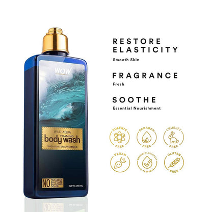 Wow Skin Science Wild Aqua Body Wash (250ml)